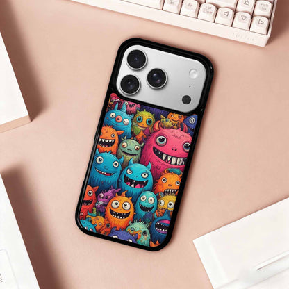 iPhone 17 Pro Case — Monsters General Cartoon Monsters Pattern Cartoon, Unique Phone Case Design