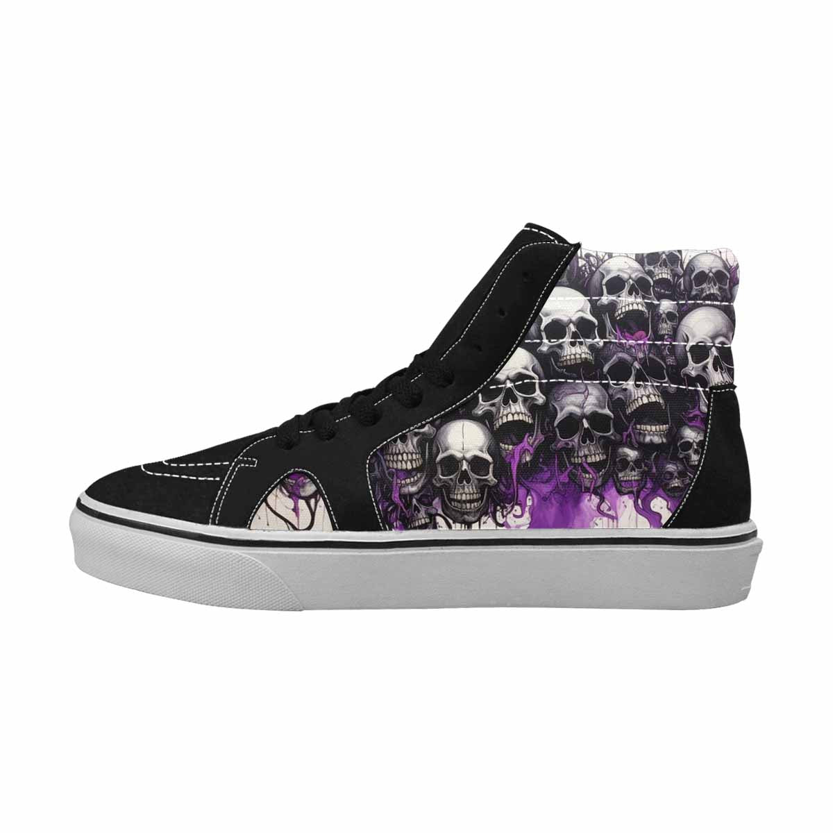 MEN'S Rainbow From Skull S High Top Canvas Aesthetic Shoes