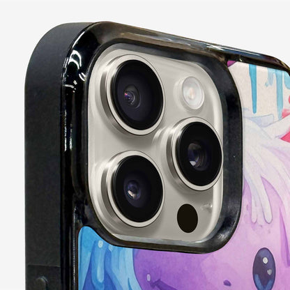 iPhone 15 Pro Max Case — Rainbow Sherbet Monster, Custom Phone Case