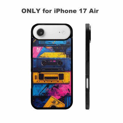 iPhone 17 Air Case — Seamless Tileable Pattern Of Overlapping Retro, Custom Printed Phone Case
