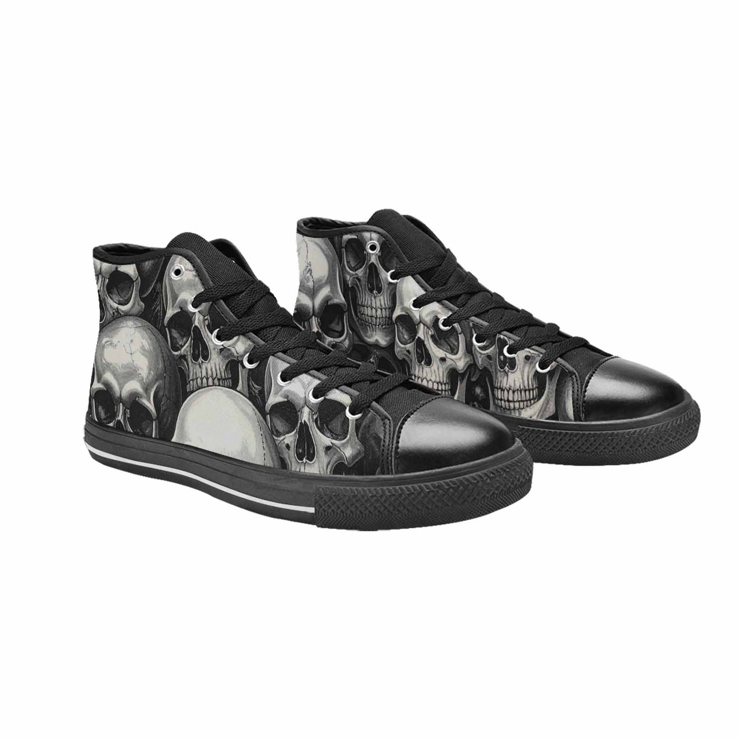 MEN'S Skulls - Classic High Top Canvas Grunge Custom Shoes