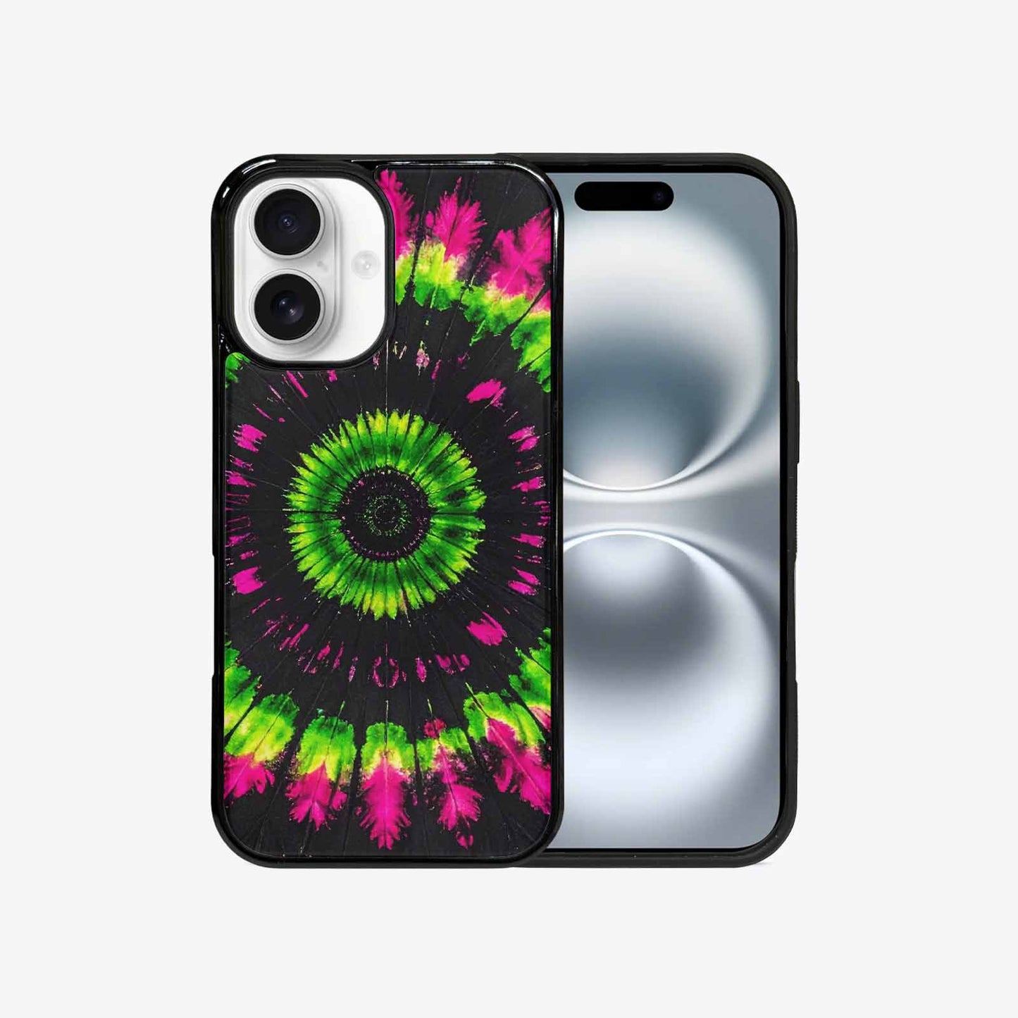 iPhone 16 Case — Acid Wash Tie Dye Pattern High, Custom Phone Case