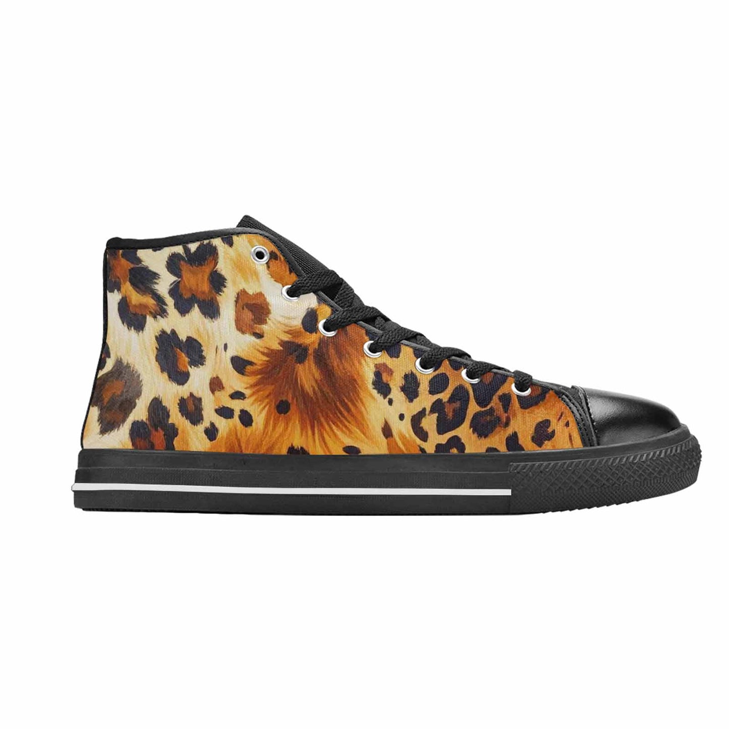 MEN'S Cow Animal Print High Top Canvas Dreamcore Custom Sneakers