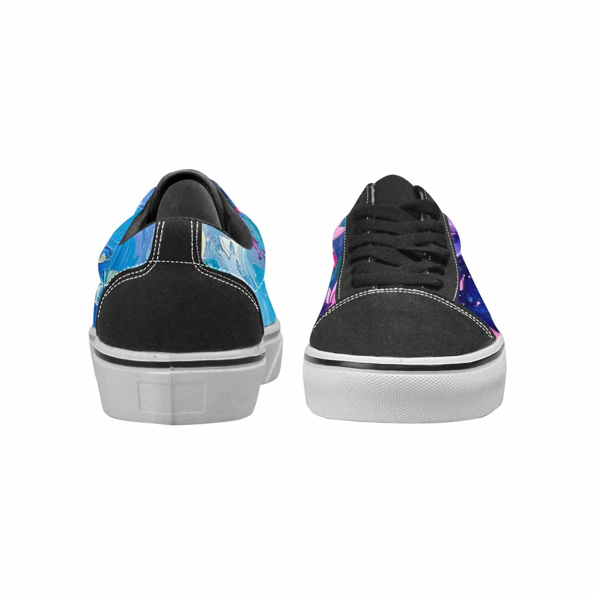 WOMEN'S Full Color Vibrant Monet Lace-Up Canvas Vibrant Chaos Sneakers