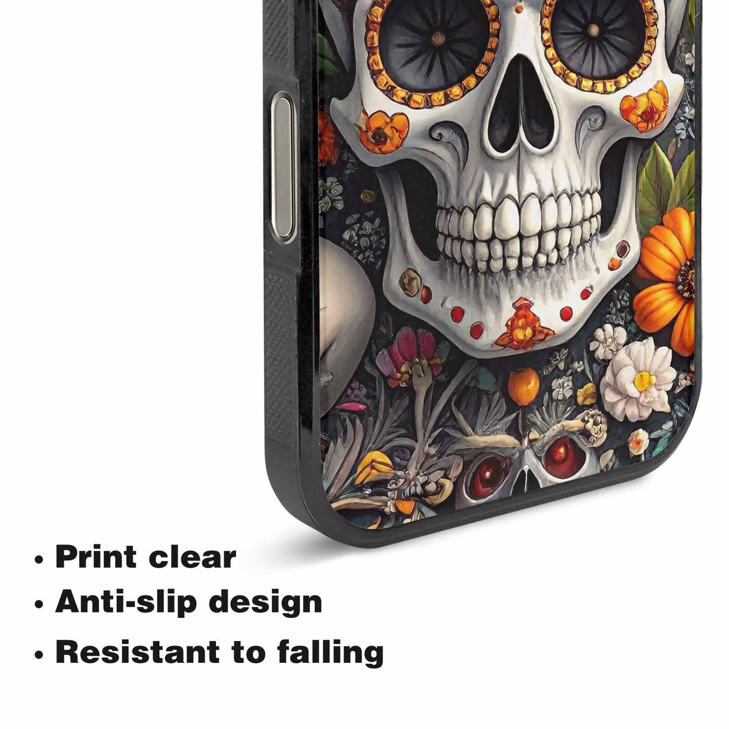 iPhone 16 Pro Max Case — Greyscale Black And White Dark Black, Unique Phone Case Design