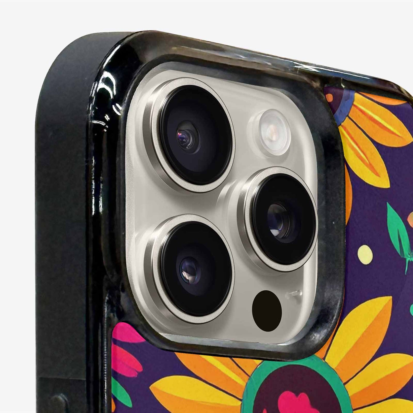 iPhone 16 Pro Max Case — Sunflowers Hundreds Of Skulls Art Seamless, Custom Made Phone Cover