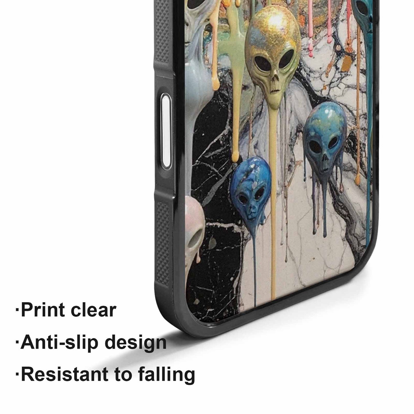 iPhone 17 Case — Aliens Marblemelting Aliens Pa Alien Scifi, Custom Phone Case