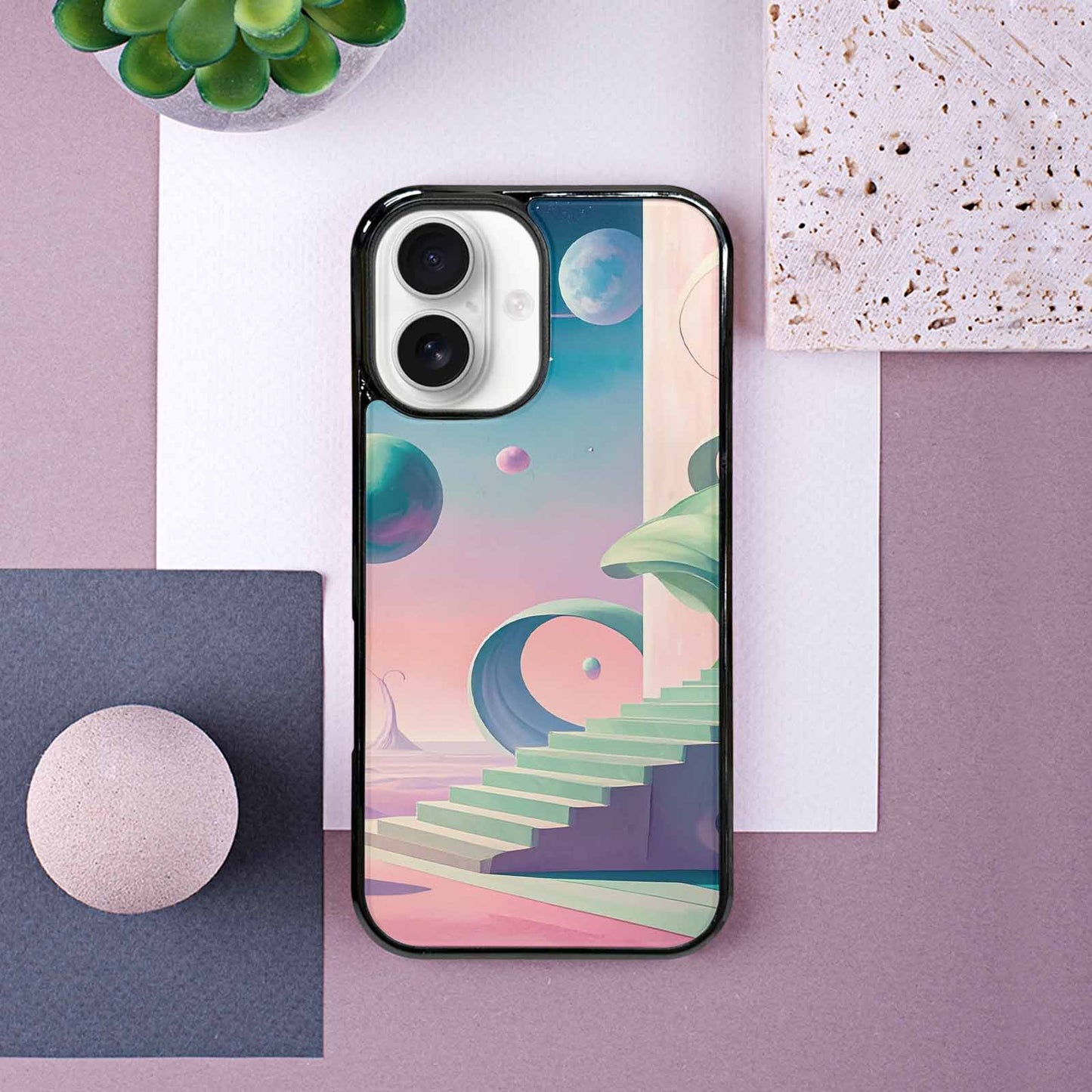 iPhone 16 Case — 1930s European Surrealist Art Style Dreamlike, Custom Printed Phone Case