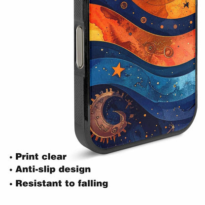 iPhone 16 Pro Max Case — Steampunk Galaxy Art Seamless Pattern Vibrant, Custom Made Phone Cover