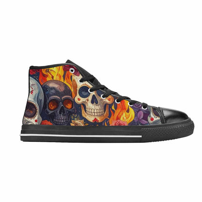 MEN'S Skull High Top Canvas Dreamcore Shoes