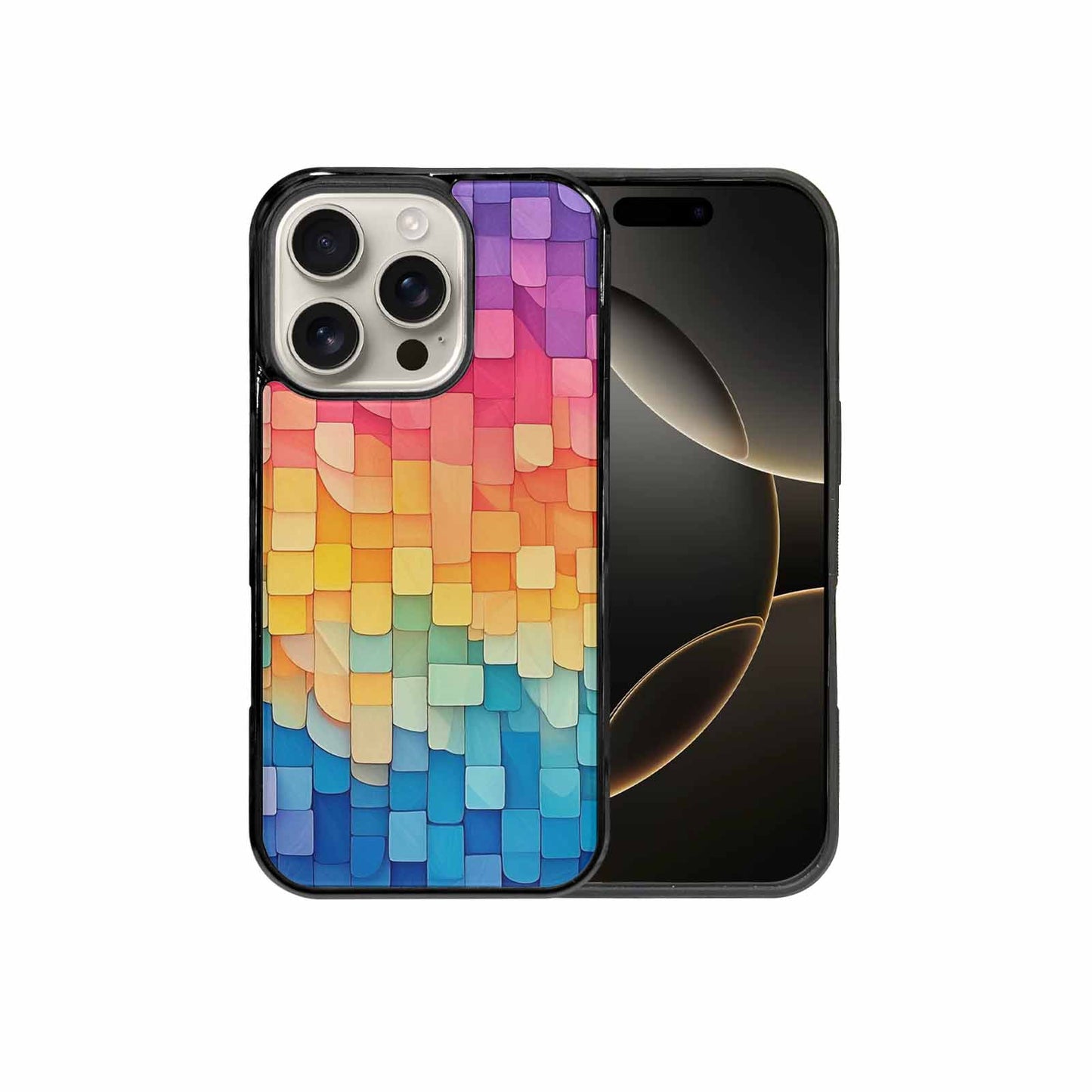 iPhone 16 Pro Case — Color Gradient Fade Pattern Hundreds Of, Custom Print Case Cover