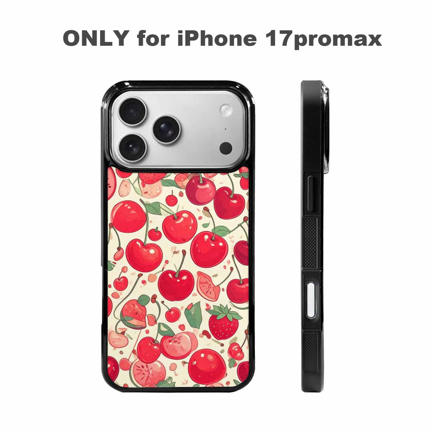 iPhone 17 Pro Max Case — Small Cherry And Fruit Original Art, Custom Designed Case Cover