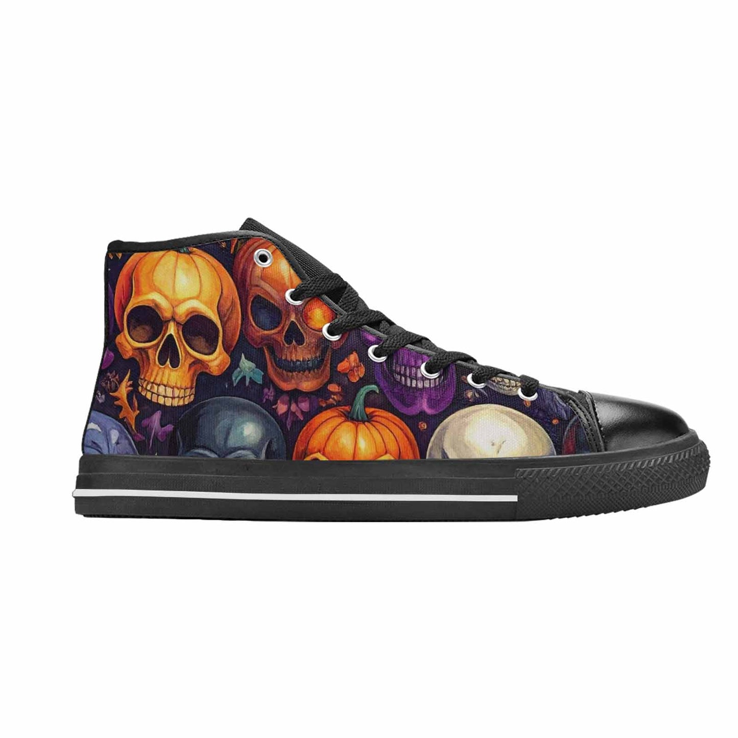 WOMEN'S Skulls - Halloween High Top Canvas Dreamcore Shoes