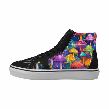 MEN'S Rainbow Drip Mushrooms High Top Canvas Dreamcore Shoes