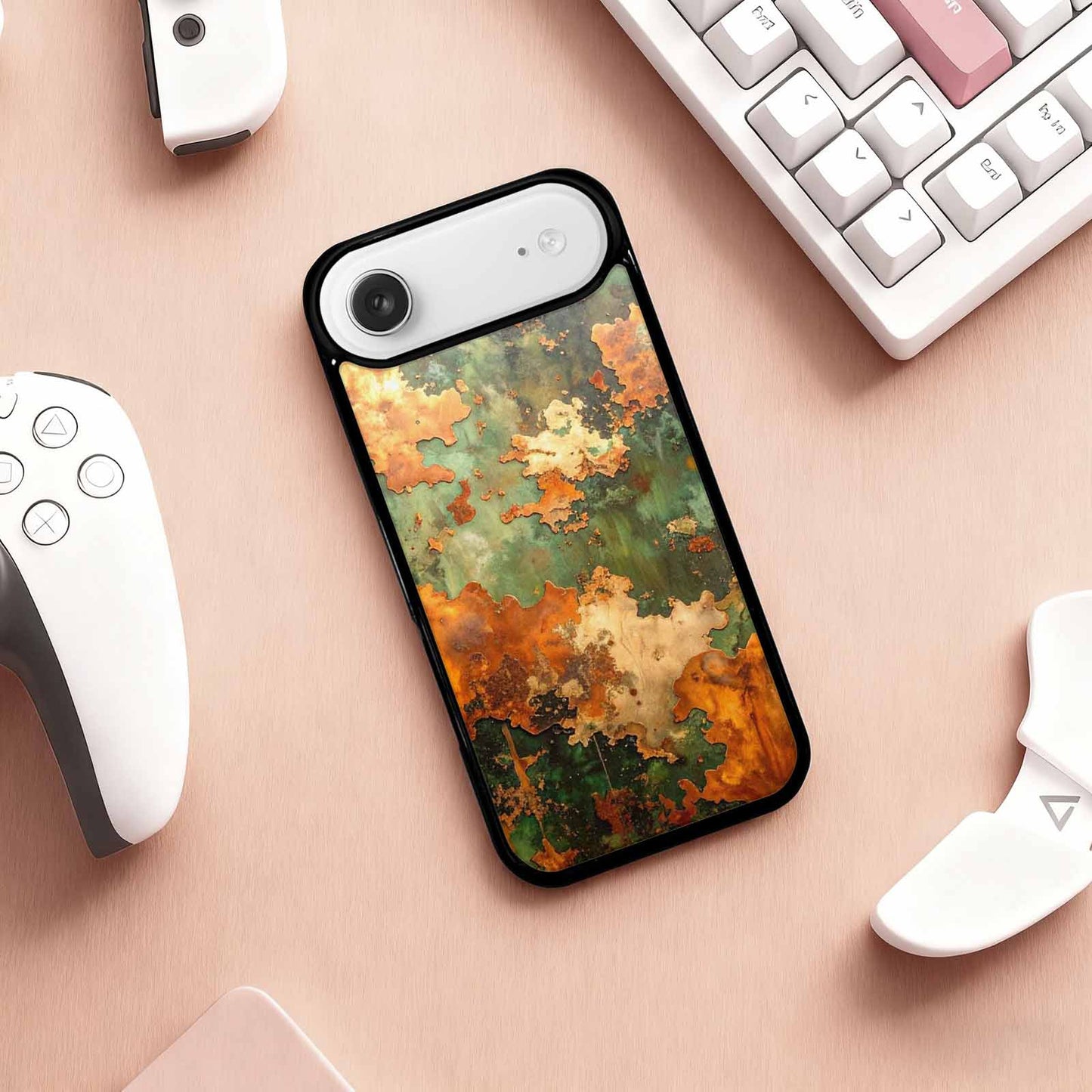 iPhone 17 Air Case — Seamless Tileable Pattern Of Overlapping Camo, Customized Protective Case