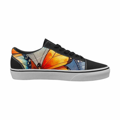 MEN'S Butterfly Wing Canvas Lace-Up Neon Fantasy Custom Sneakers