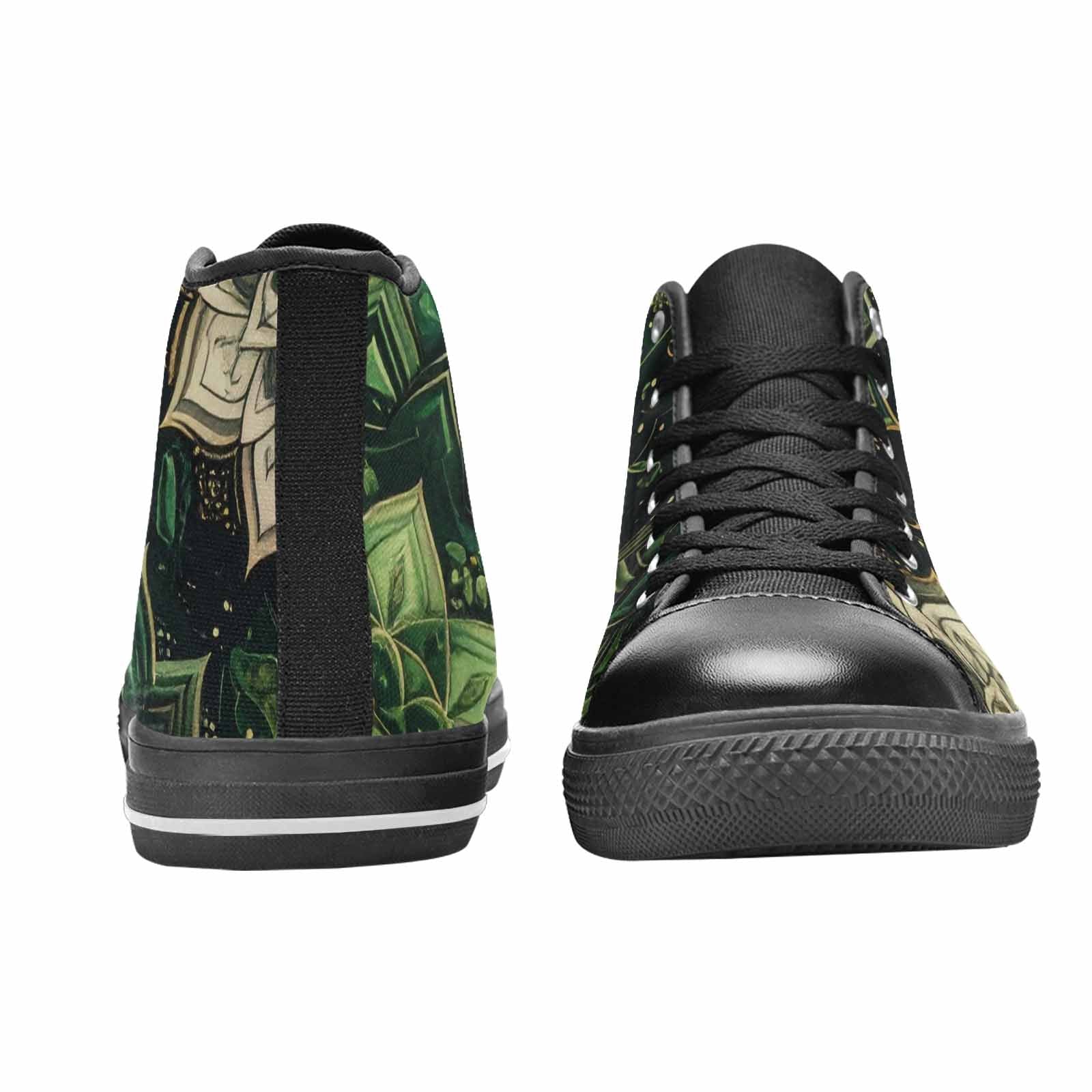 WOMEN'S Mandala High Top Canvas Wallpaper Art Sneakers