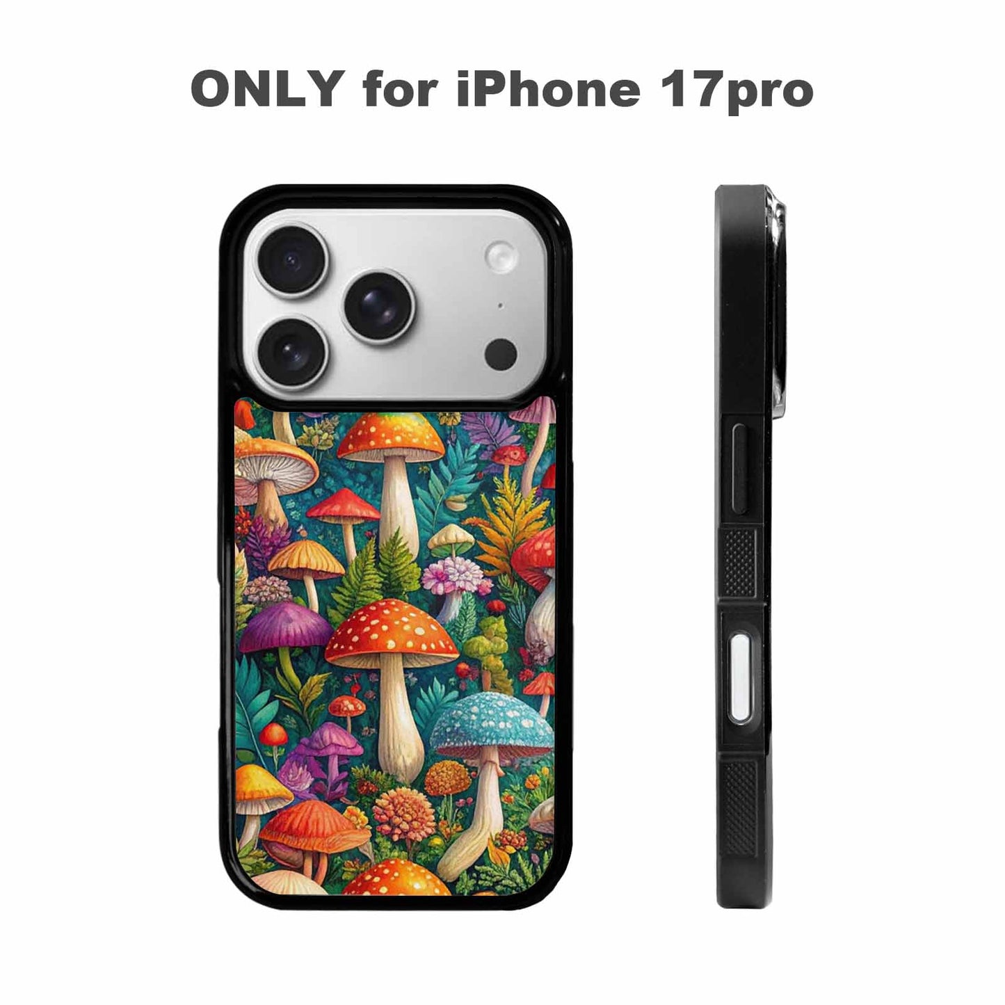 iPhone 17 Pro Case — Mushrooms Botanicalmushrooms P Xsd Floral, Custom Designed Case Cover