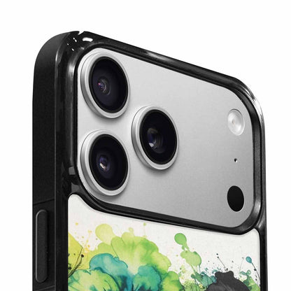 iPhone 17 Pro Max Case — Black &amp; Green Ink Tie Dye, Custom Designed Case Cover