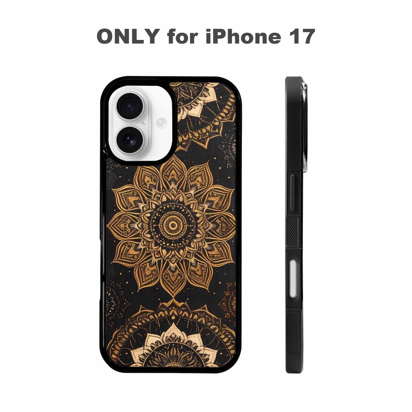 iPhone 17 Case — Small Mandala Pattern, Randomly Floral, Custom Print Case Cover