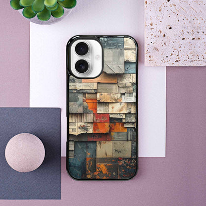 iPhone 16 Case — Distressed Grunge Texture Pattern Hundreds Of, Unique Phone Case Design