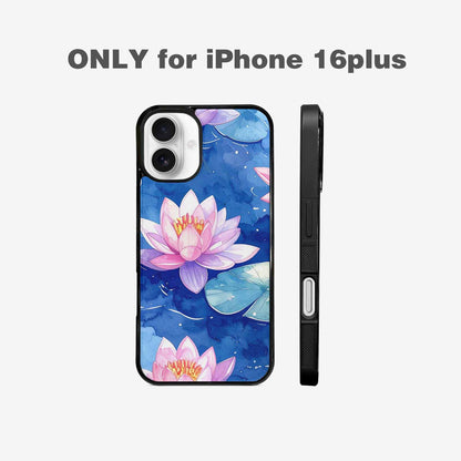 iPhone 16 Plus Case — Monet Water Lilies Painting Pattern, Custom Print Case Cover