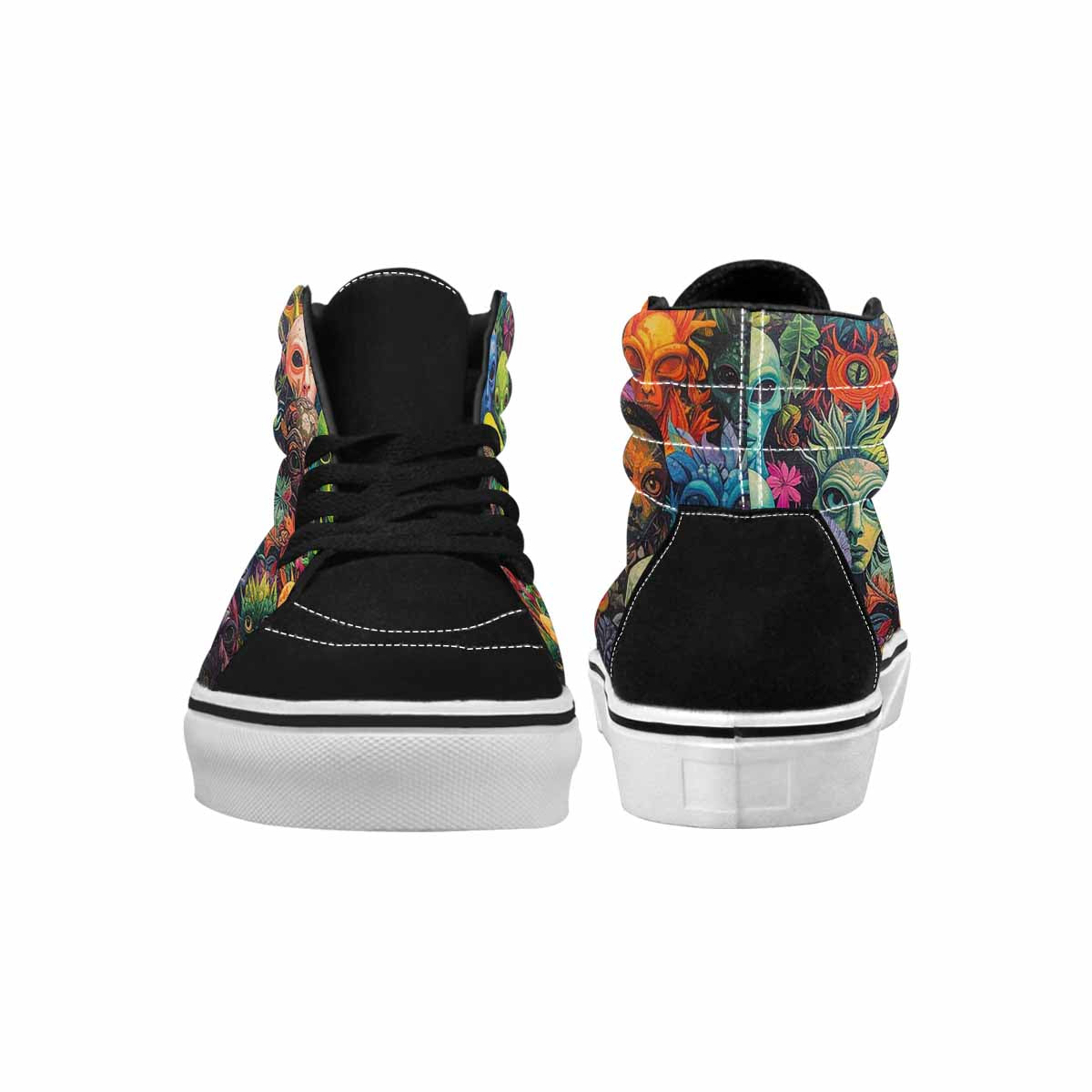 MEN'S Aliens High Top Canvas Surreal Shoes