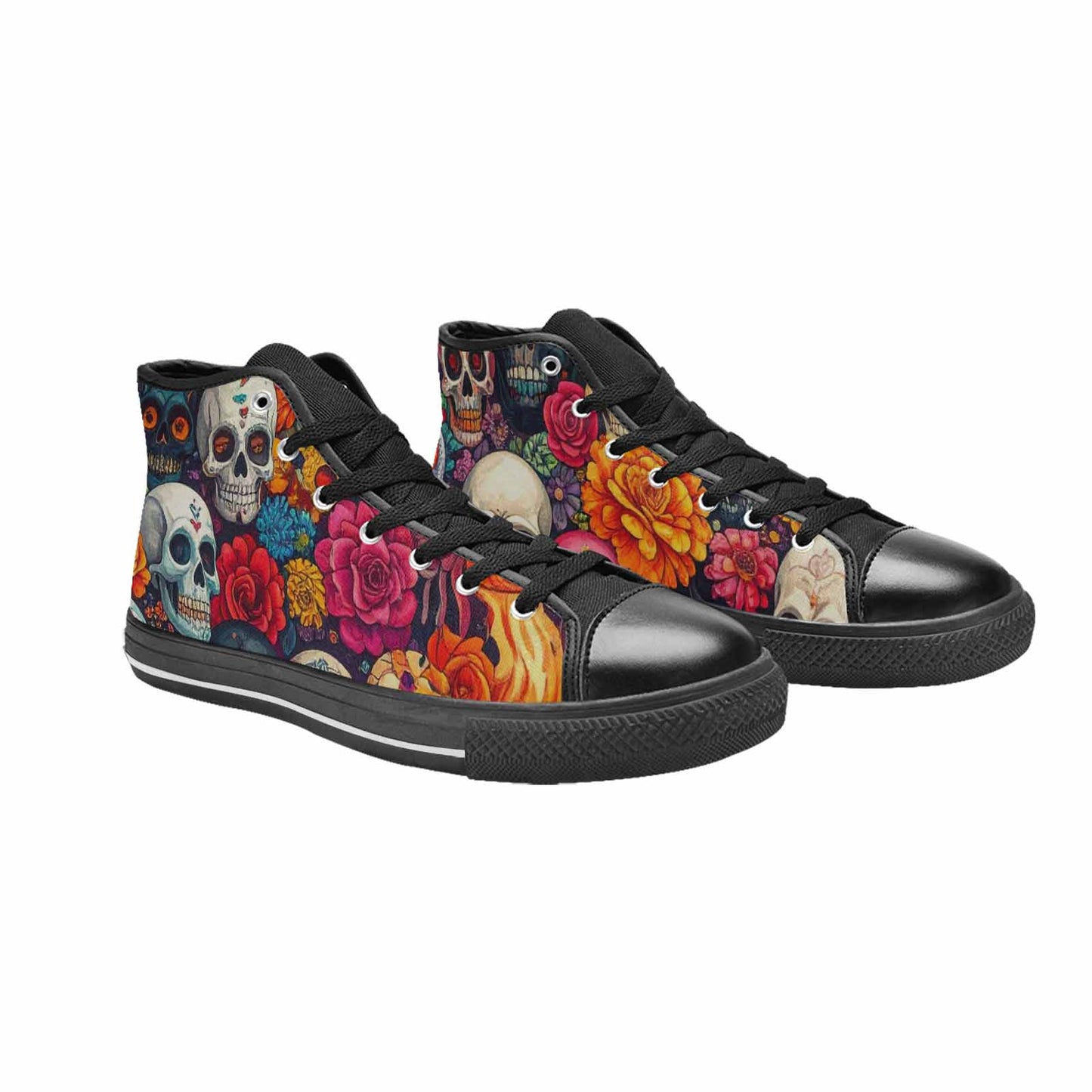 MEN'S Skull High Top Canvas Vivid Sneakers