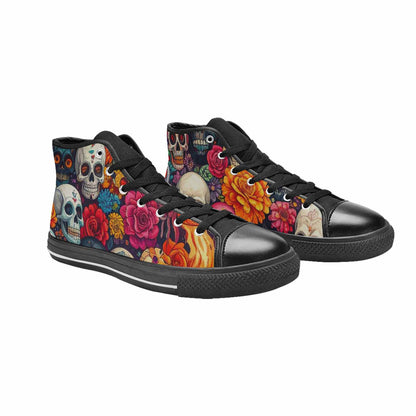 MEN'S Skull High Top Canvas Vivid Sneakers
