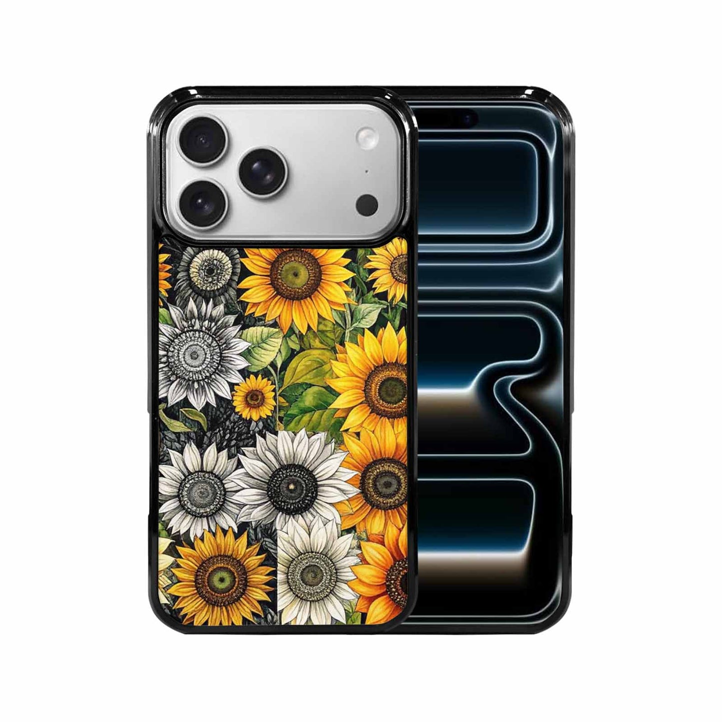 iPhone 17 Pro Max Case — Small Sunflower Pattern, Randomly Floral, Custom Designed Case Cover