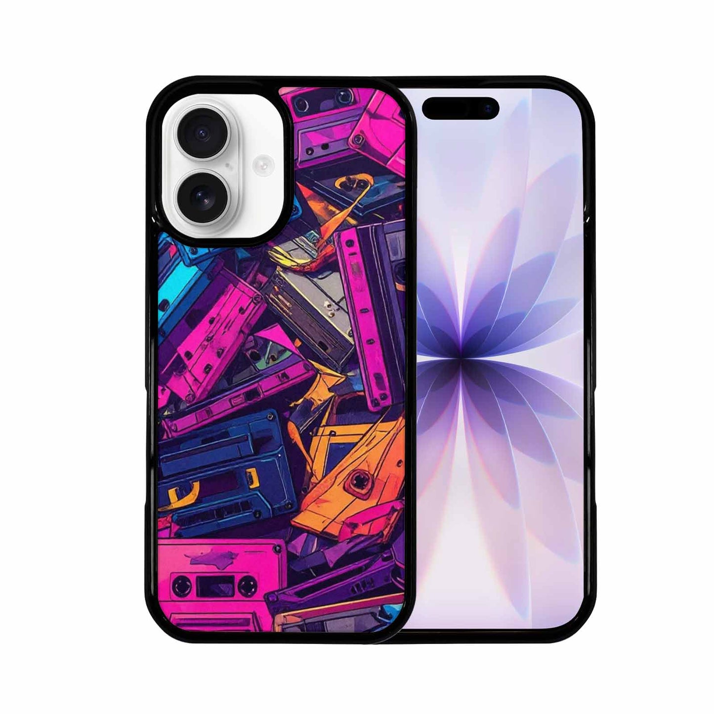 iPhone 17 Case — Retro Cassette Tape Pattern Retro Vintage, Custom Phone Case