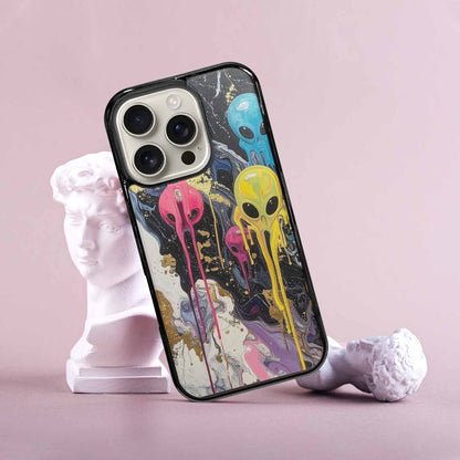 iPhone 16 Pro Case — Aliens Marblemelting Aliens Pa Mif, Custom Print Case Cover