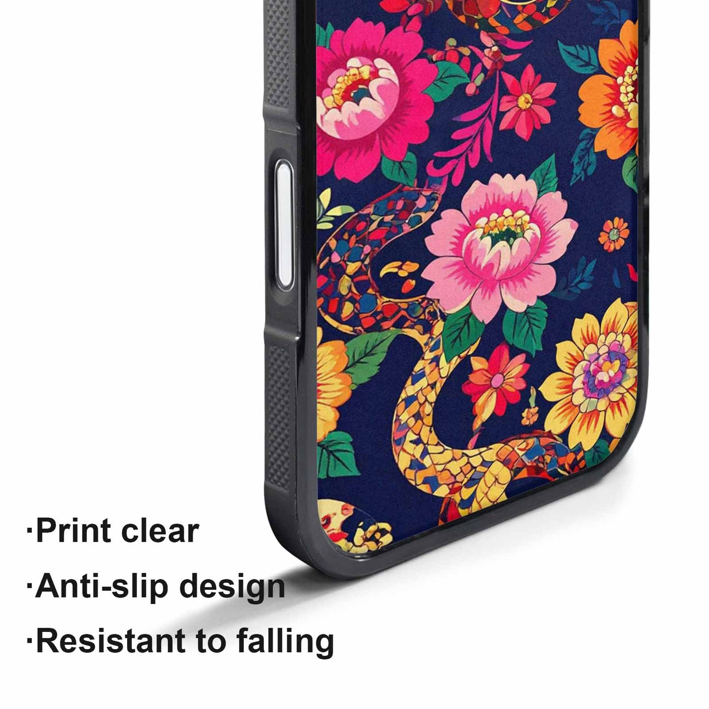 iPhone 17 Pro Max Case — Snakes Print Floral Seamless Floral, Original Design Phone Case