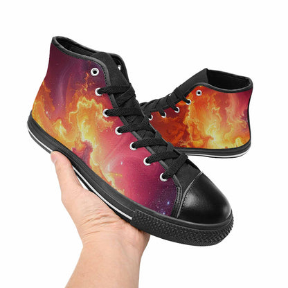 MEN'S Galaxy Art - High Top Canvas Surreal Custom Shoes