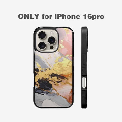 iPhone 16 Pro Case — Marble Vein Marble Veins Pattern Hundreds, Custom Phone Case