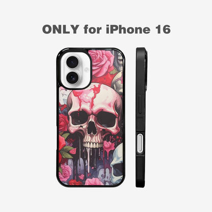 iPhone 16 Case — Skulls And Roses Skulls And Roses, Custom Designed Case Cover