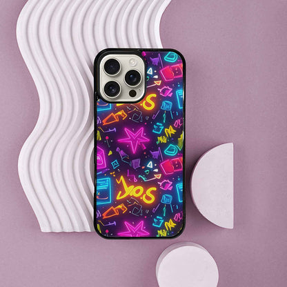 iPhone 16 Pro Max Case — 80s Retro Motif 80s Retro Motifs, Custom Designed Case Cover