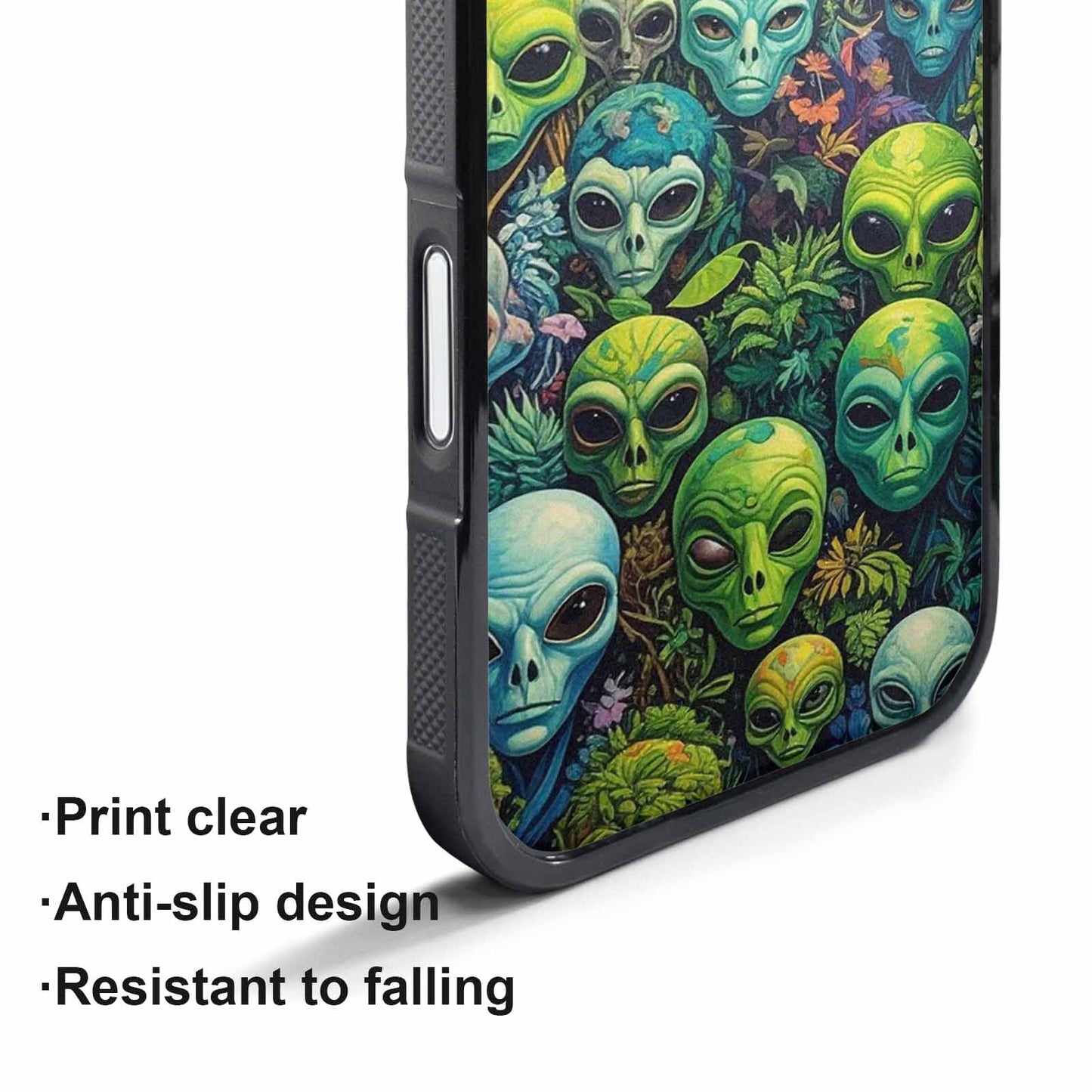 iPhone 17 Pro Max Case — Aliens Pattern Hundreds Of Alien Scifi, Customized Protective Case
