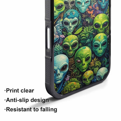 iPhone 17 Pro Max Case — Aliens Pattern Hundreds Of Alien Scifi, Customized Protective Case