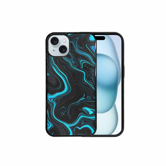 iPhone 15 Plus Case — Freaky Marble Glow, Custom Printed Phone Case