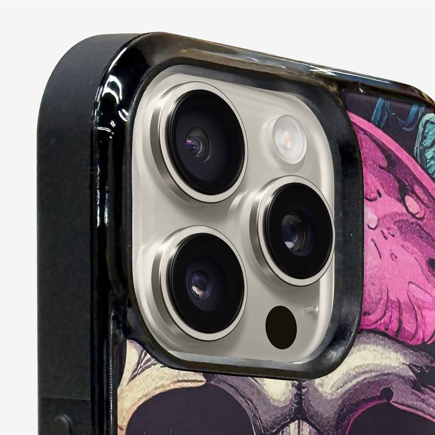 iPhone 16 Pro Case — Mushroom Skull, Personalized Phone Case