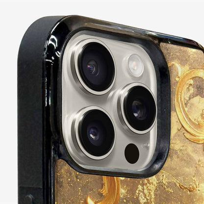 iPhone 16 Pro Case — Klimt Gold Leaf Artwork Pattern, Personalized Phone Case