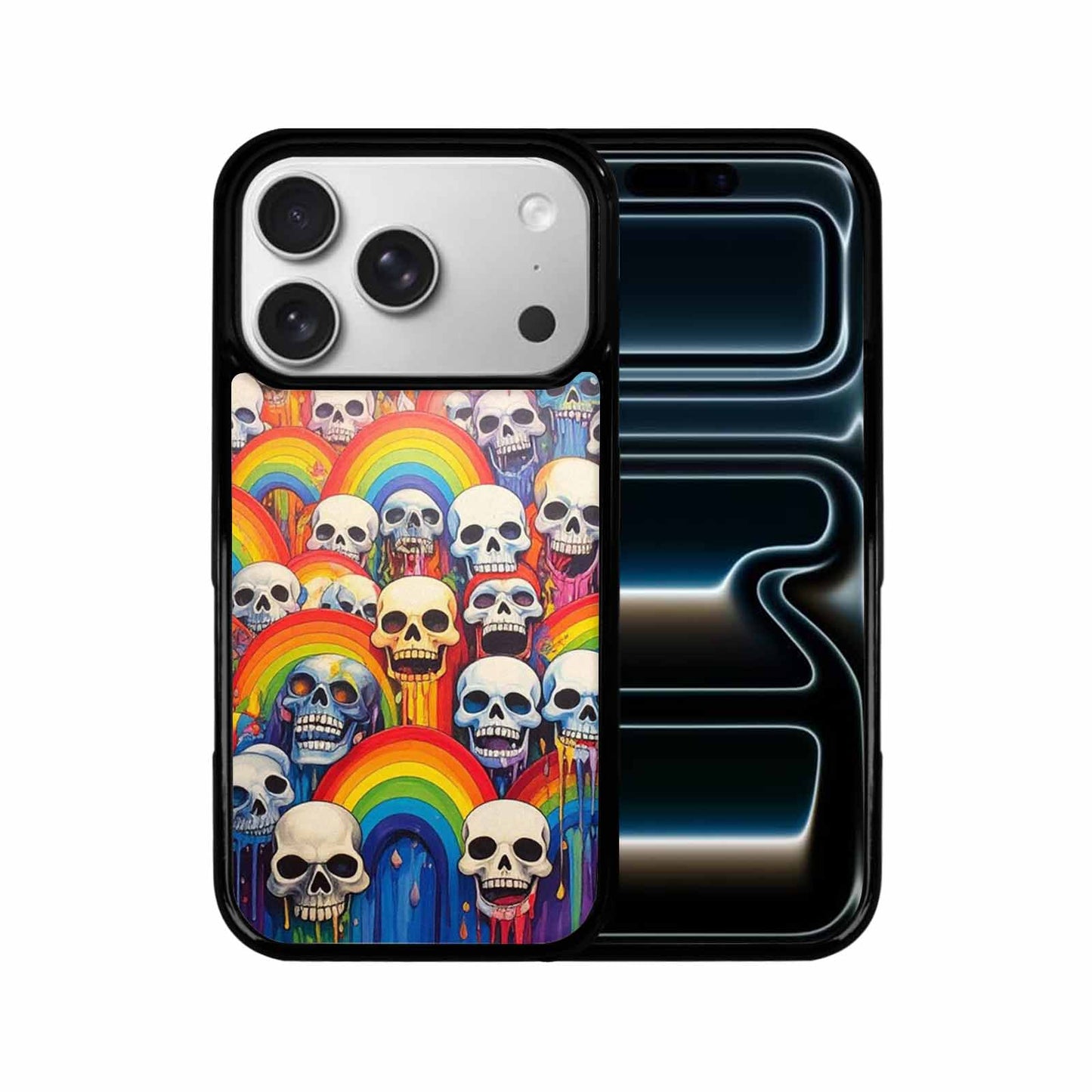 iPhone 17 Pro Case — Rainbow From Skulls Mouth Skulls Gothic, Unique Phone Case Design