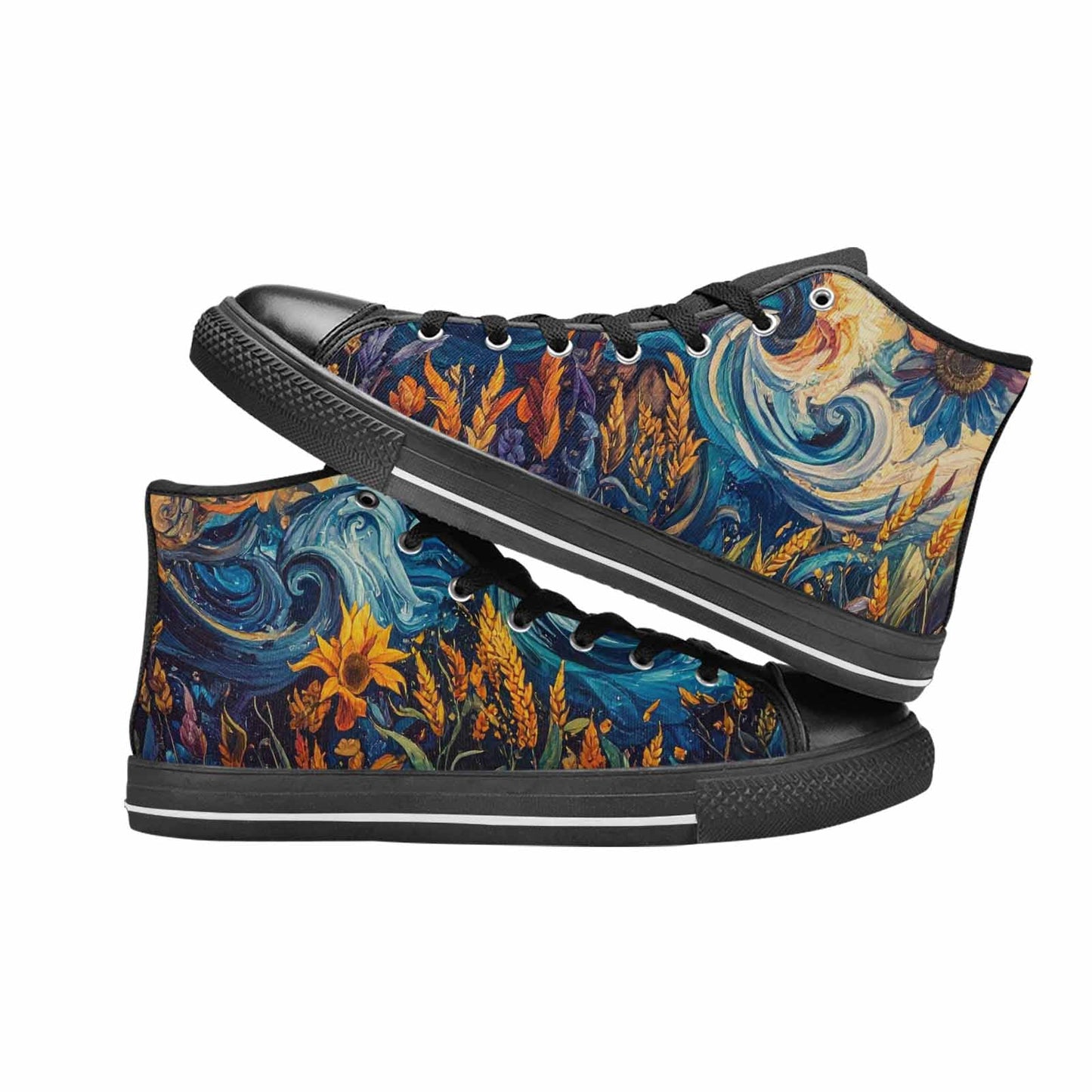 MEN'S Blend All Versions High Top Canvas Neon Fantasy Shoes