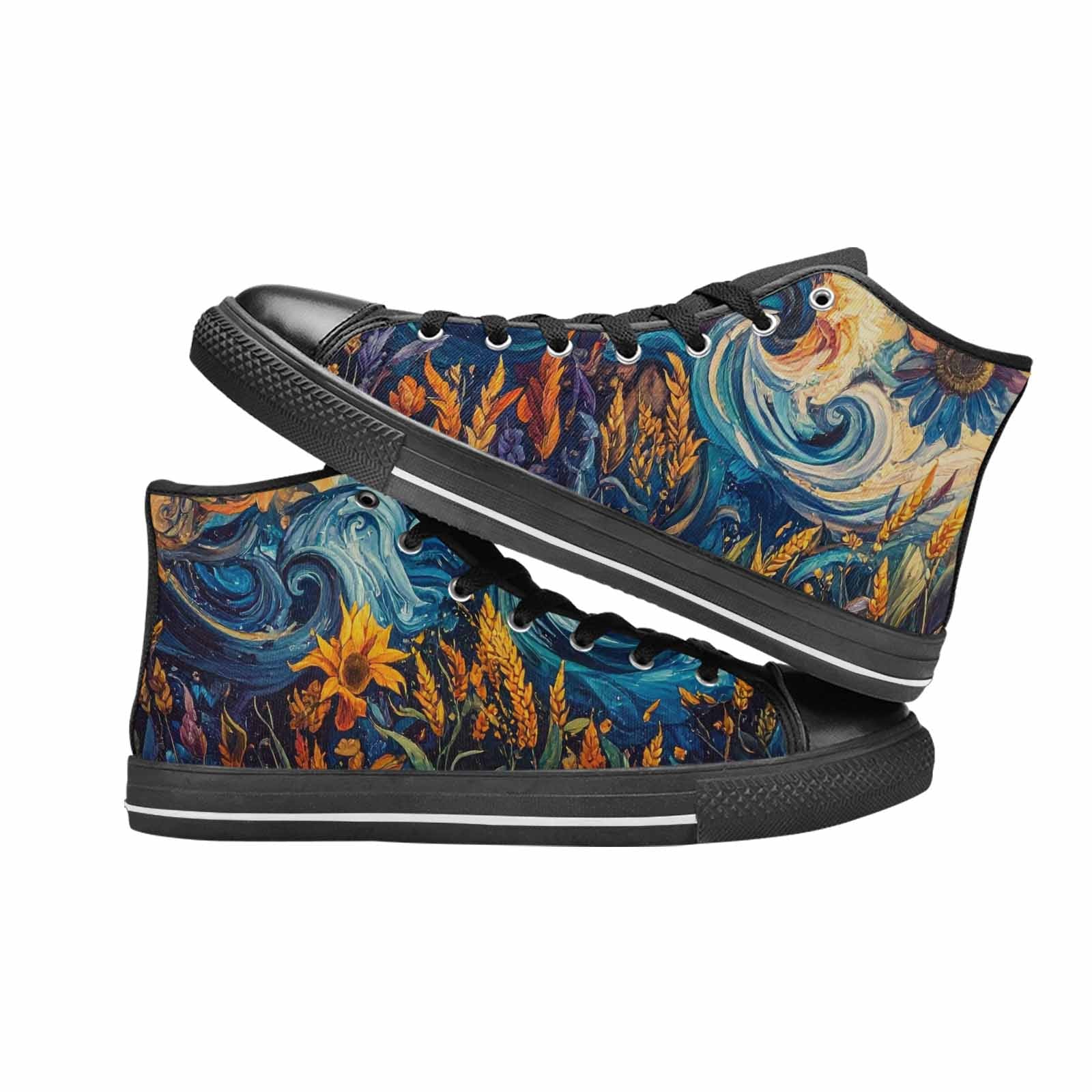 MEN'S Blend All Versions High Top Canvas Neon Fantasy Shoes