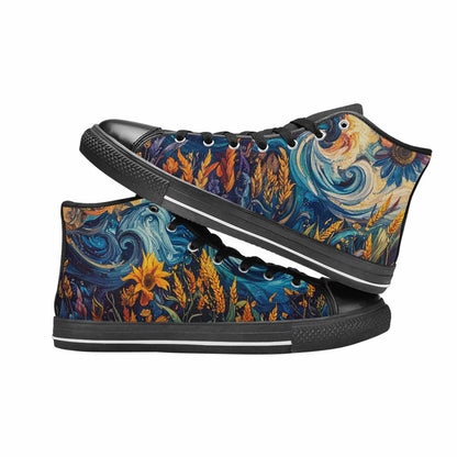 MEN'S Blend All Versions High Top Canvas Neon Fantasy Shoes