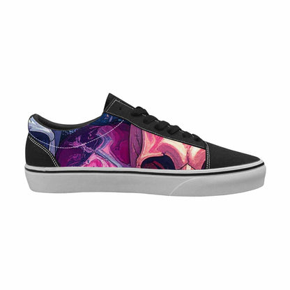 MEN'S Marble Skull Canvas Lace-Up Y2K Sneakers