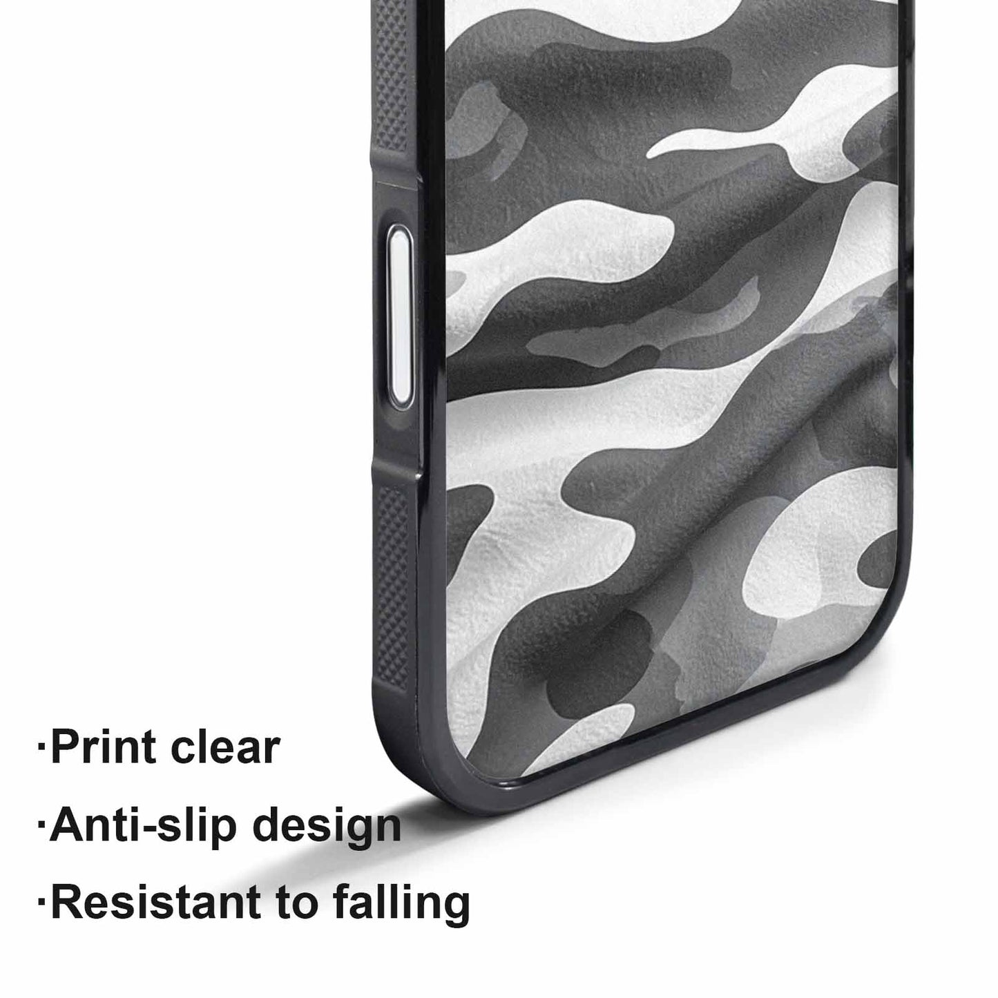 iPhone 17 Air Case — Grey Camo Print Camo, Custom Made Phone Cover