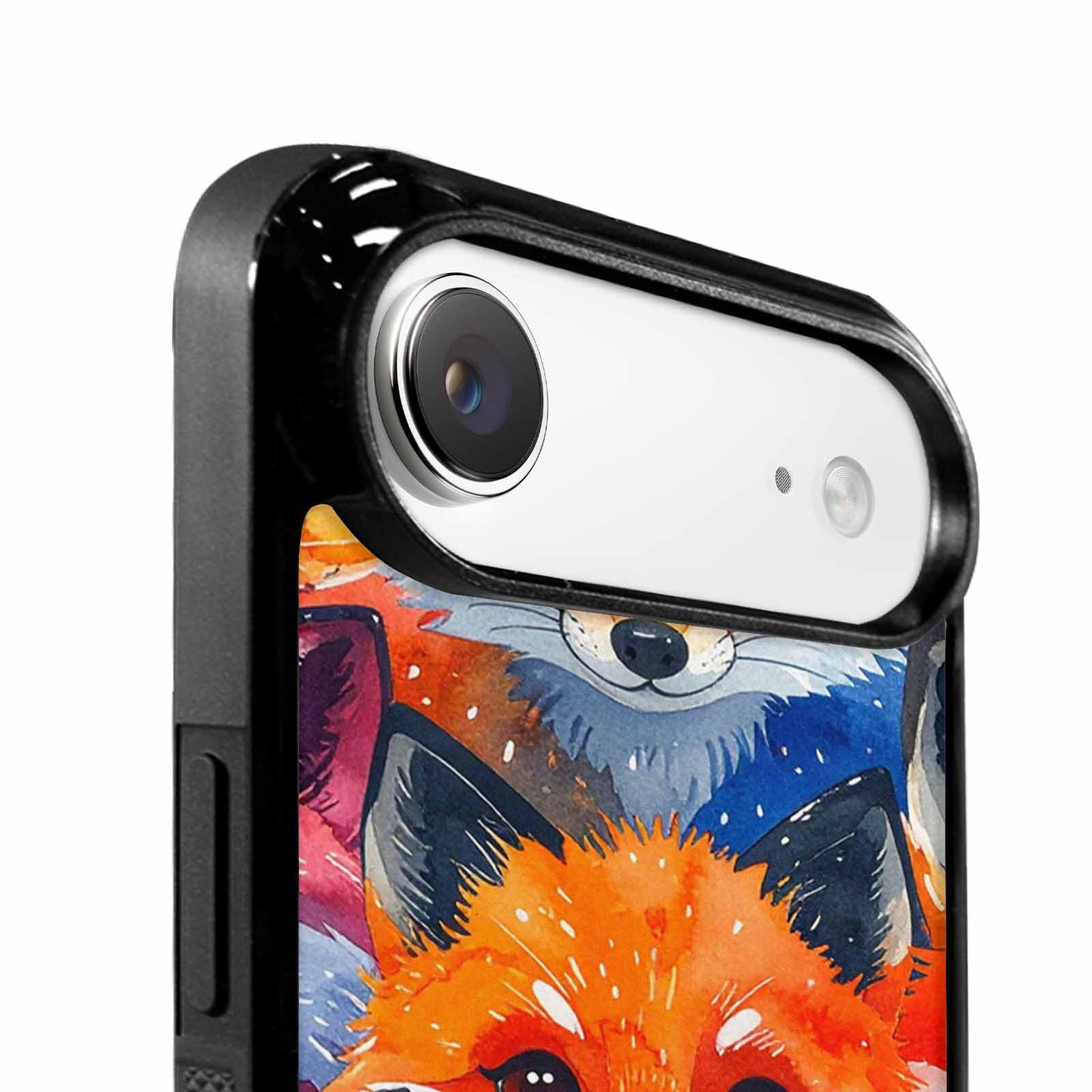 iPhone 17 Air Case — Watercolor Kawaii Fox Faces Watercolor Abstract, Custom Printed Phone Case