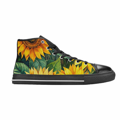 MEN'S Sunflower High Top Canvas Dark Academia Shoes